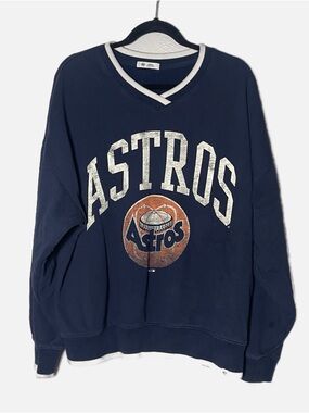 47 brand Houston Astro’s y2k 89’s crewneck sweatshirt size large retro Stros